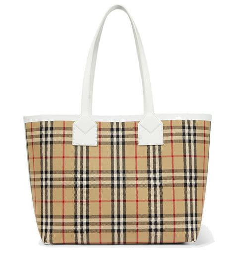 burberry brit canvas tote|burberry checked canvas tote bag.